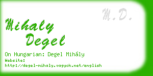 mihaly degel business card